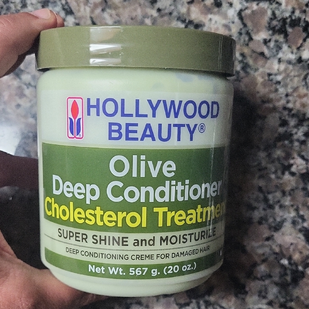 Hollywood Beauty Olive Deep Conditioner new smells great 20 oz cholesterol